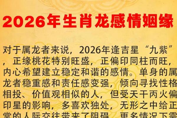 2000年属龙人2026年全年运势详解完整版最新