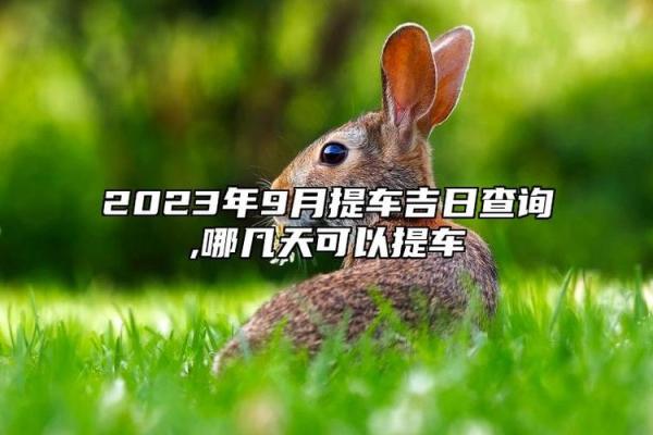 9月提车最吉利的三个日子 提车吉日9月最佳日期推荐