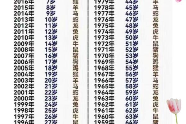 今年四十岁属什么生肖 40岁属相查询年龄对照表