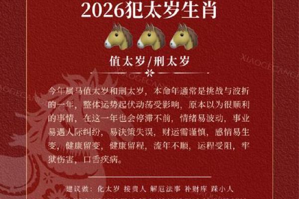 2026年属马犯太岁吗？需要注意哪些事项和化解方法？